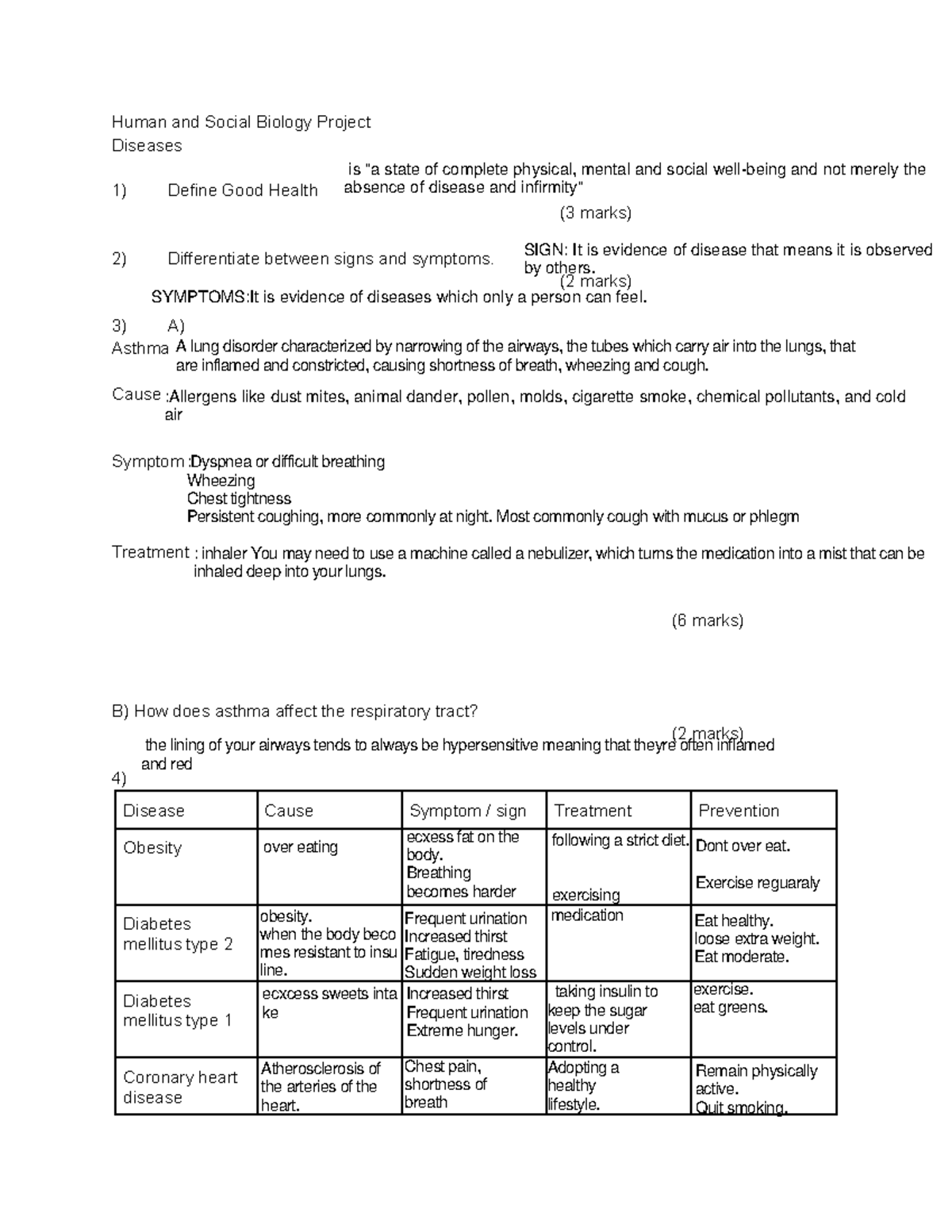 Hsb-project - human and social biology - Human and Social Biology ...