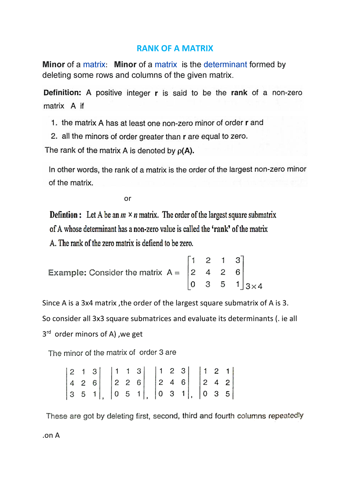 Rank Of A Matrix Bc60477 Cd95cf4e1ba717baa35837 A9b - RANK OF A MATRIX ...