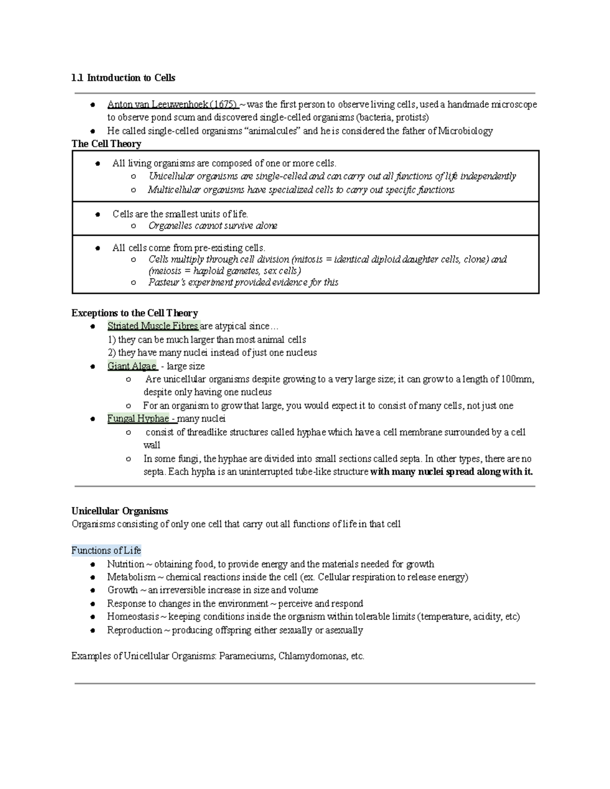 Topic 1 - Culminating Notes Summative - Studocu