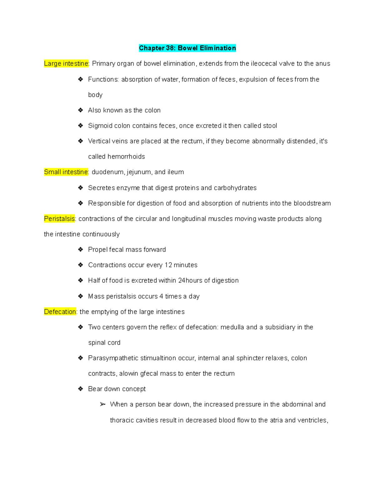 Chapter 38 Bowel Elimination - Chapter 38: Bowel Elimination Large ...