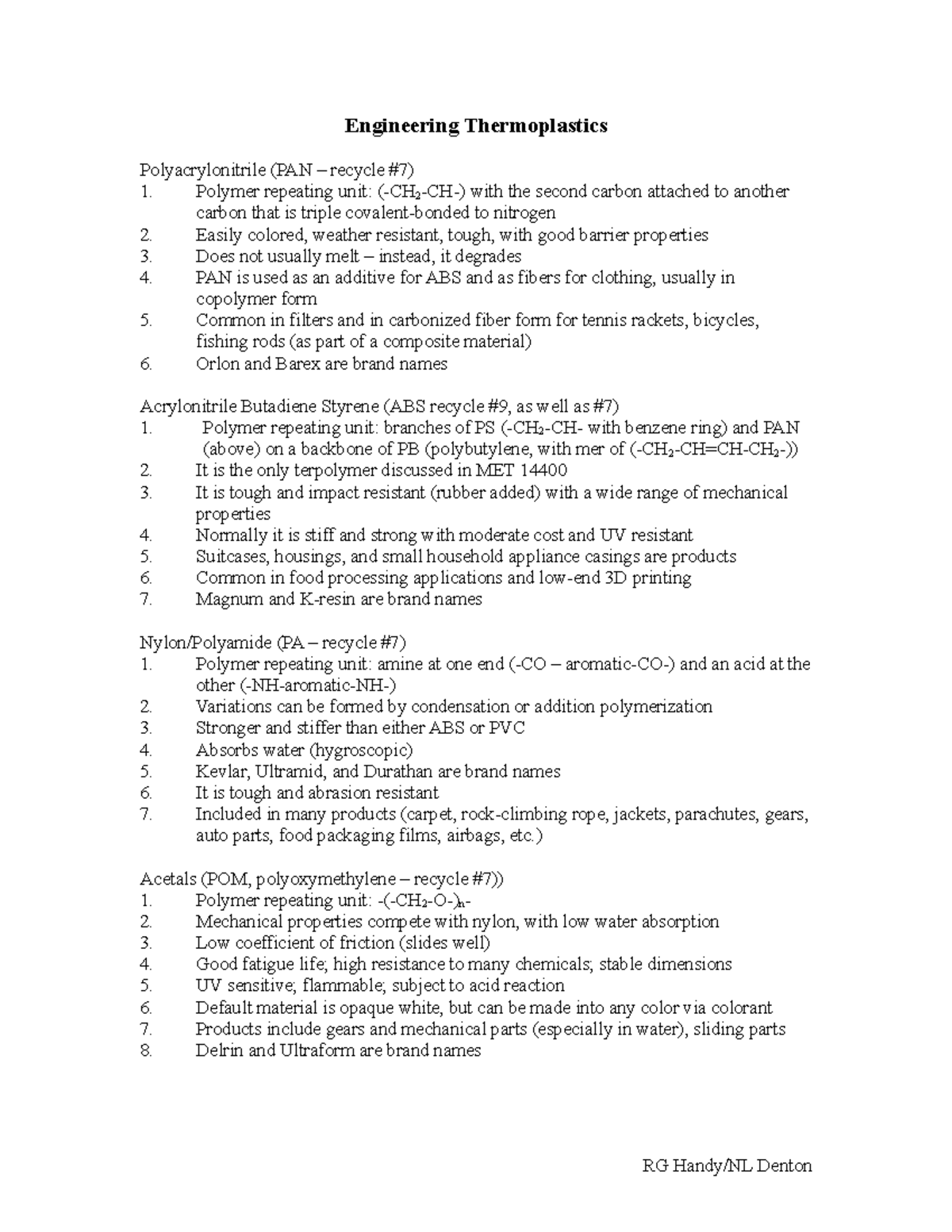 2019 09-04 Engineering Thermoplastics Overview - Engineering ...