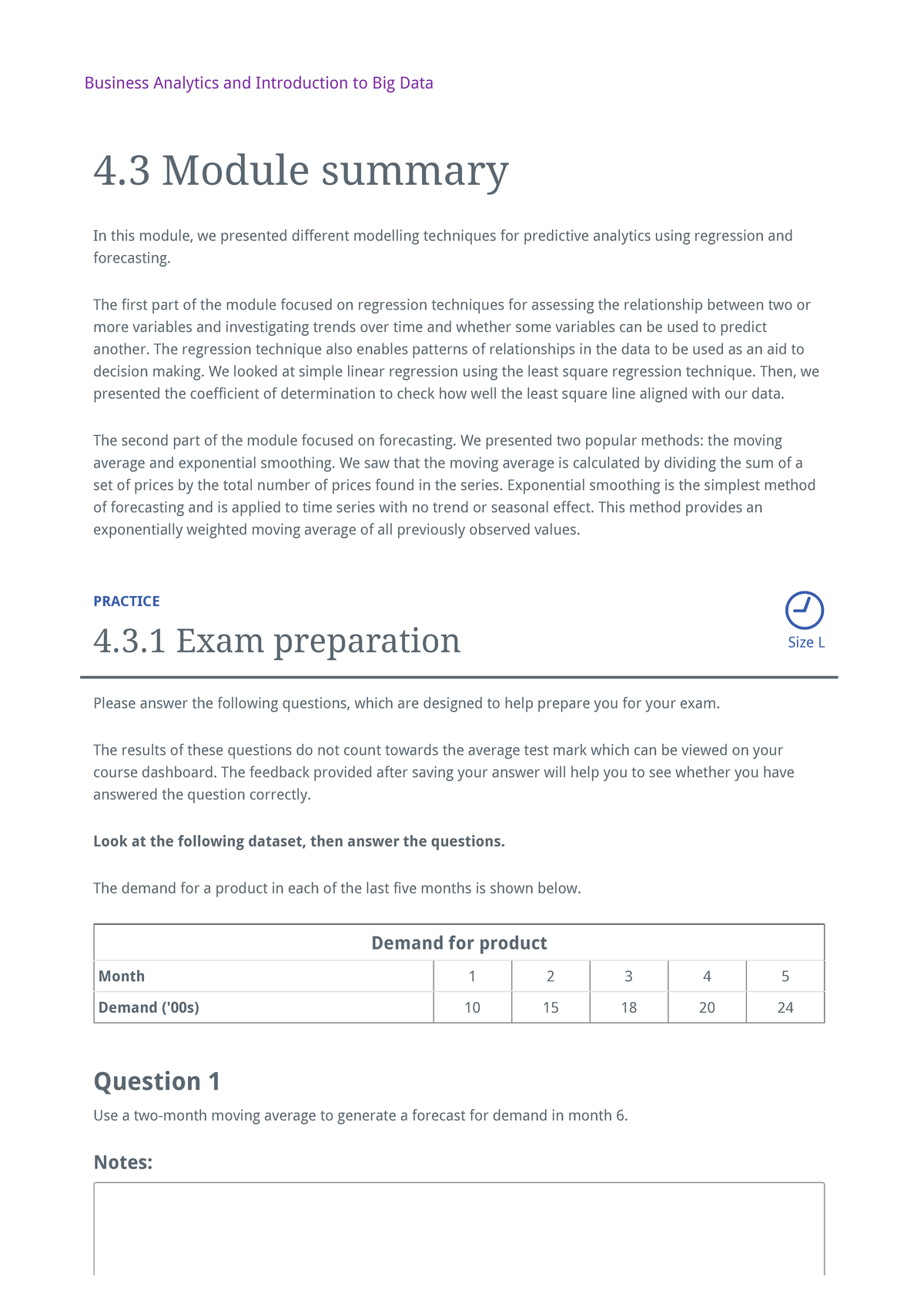 Module Summary 4 Notes In This Module We Presented Different Module Summary 4 Notes In This Module We Presented Different