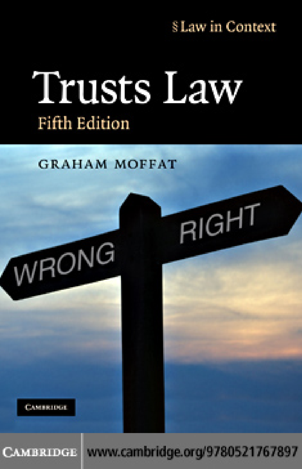 Trusts Law Text and Materials (Law in Context) - 5th edition by Graham ...