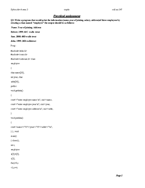 practicle java file - 1. Take your full name at run time using command ...