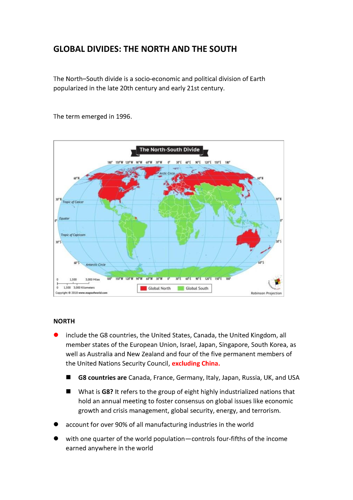 458555388 Global North And South Divide Pdf - GLOBAL DIVIDES: THE NORTH ...