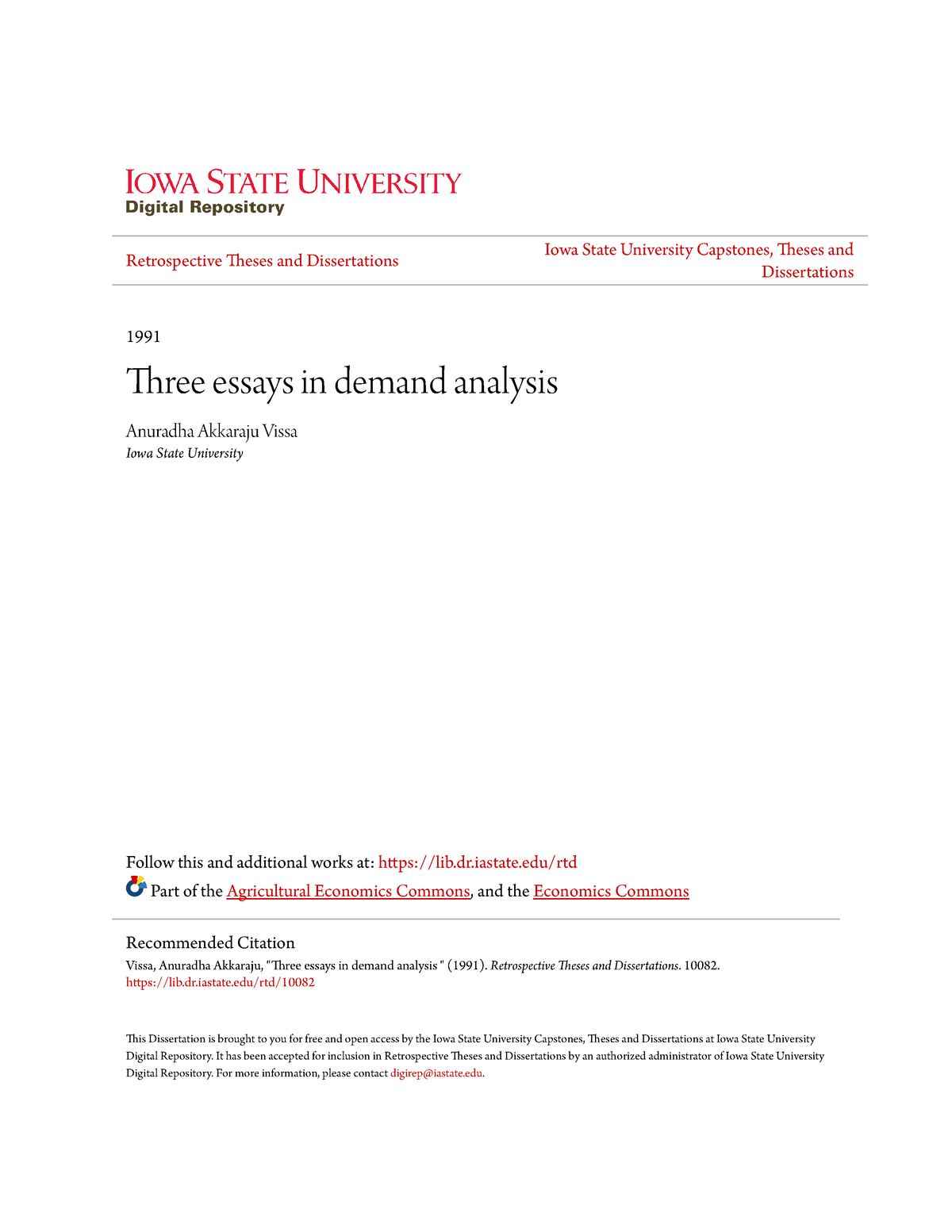 university of iowa dissertations