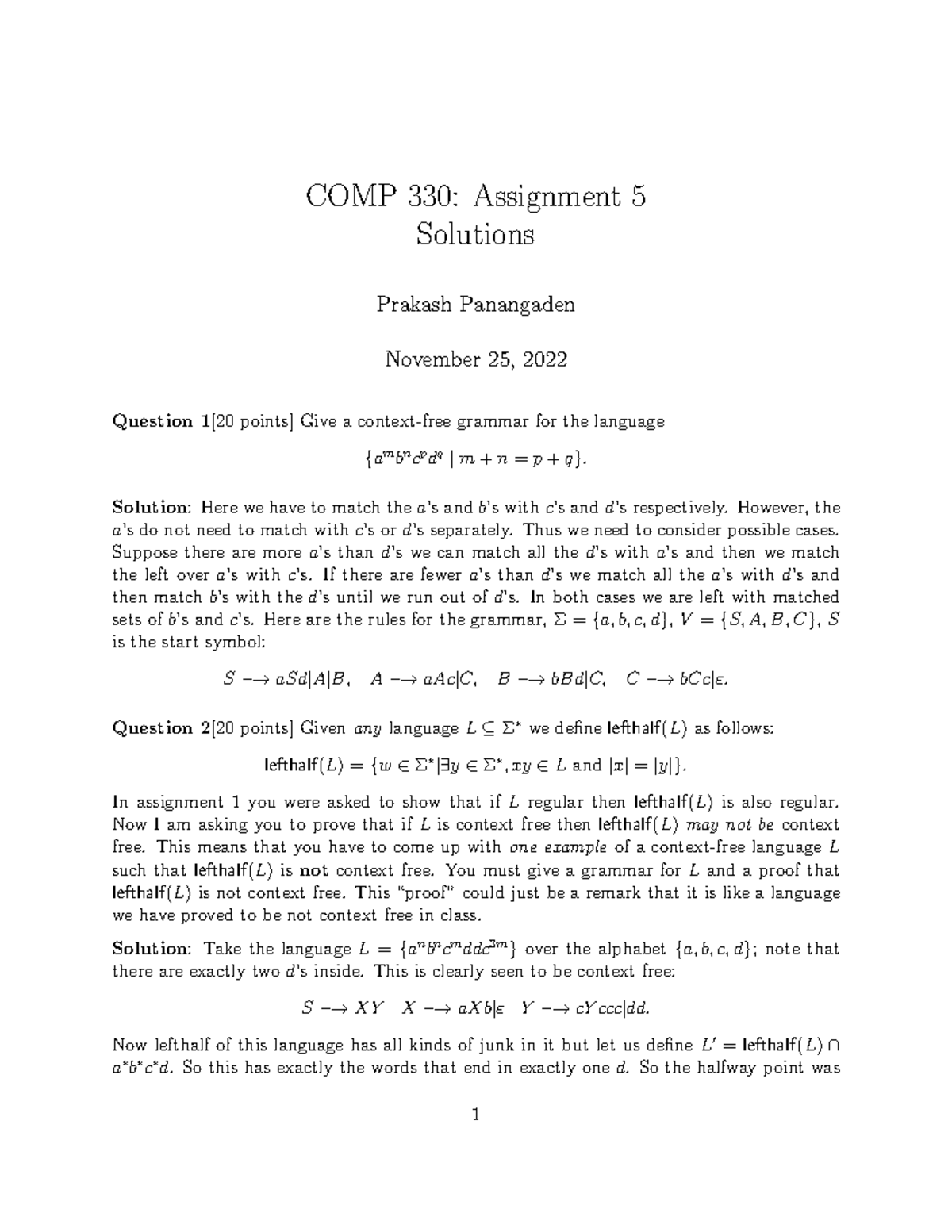 solved assignment code 330