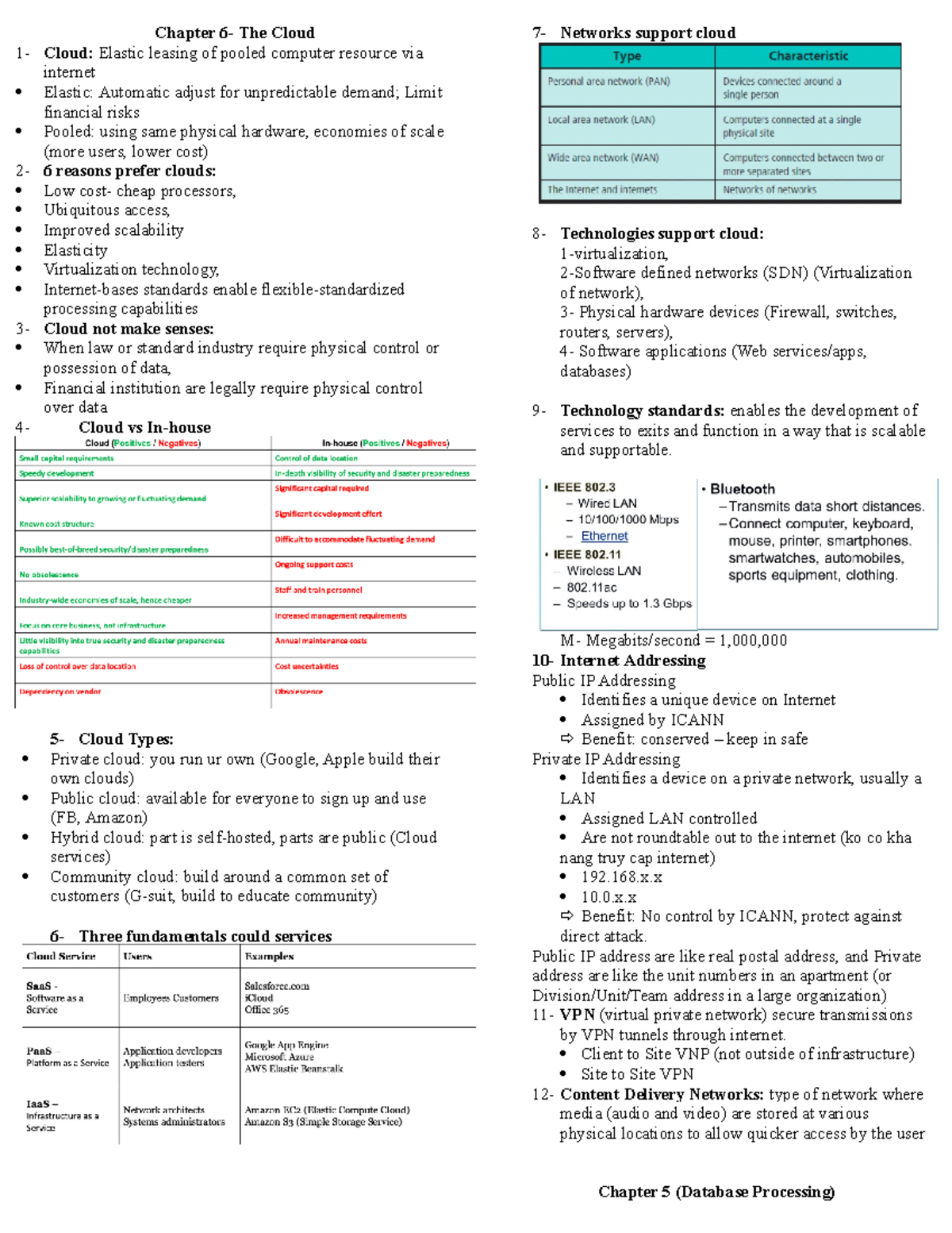 Study-guide Midterm - 111 - Chapter 6- The Cloud 1- Cloud: Elastic ...