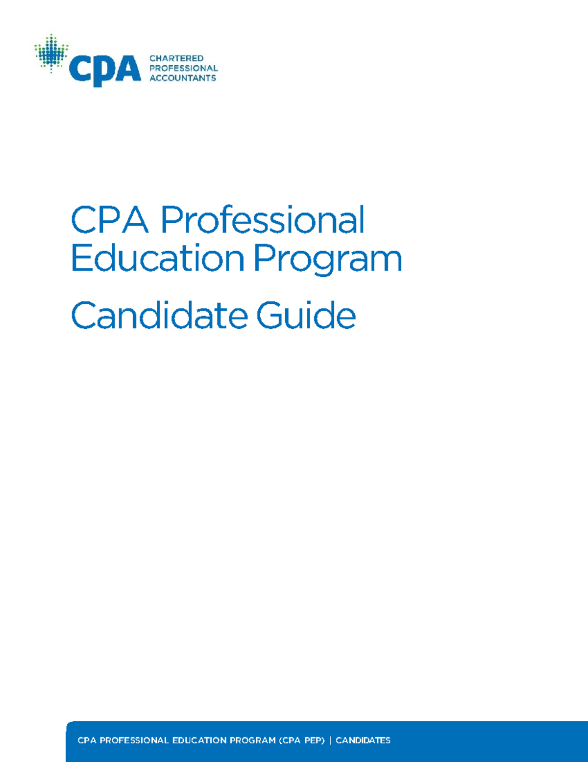 Cpa Professional Education Program Candidate Guide