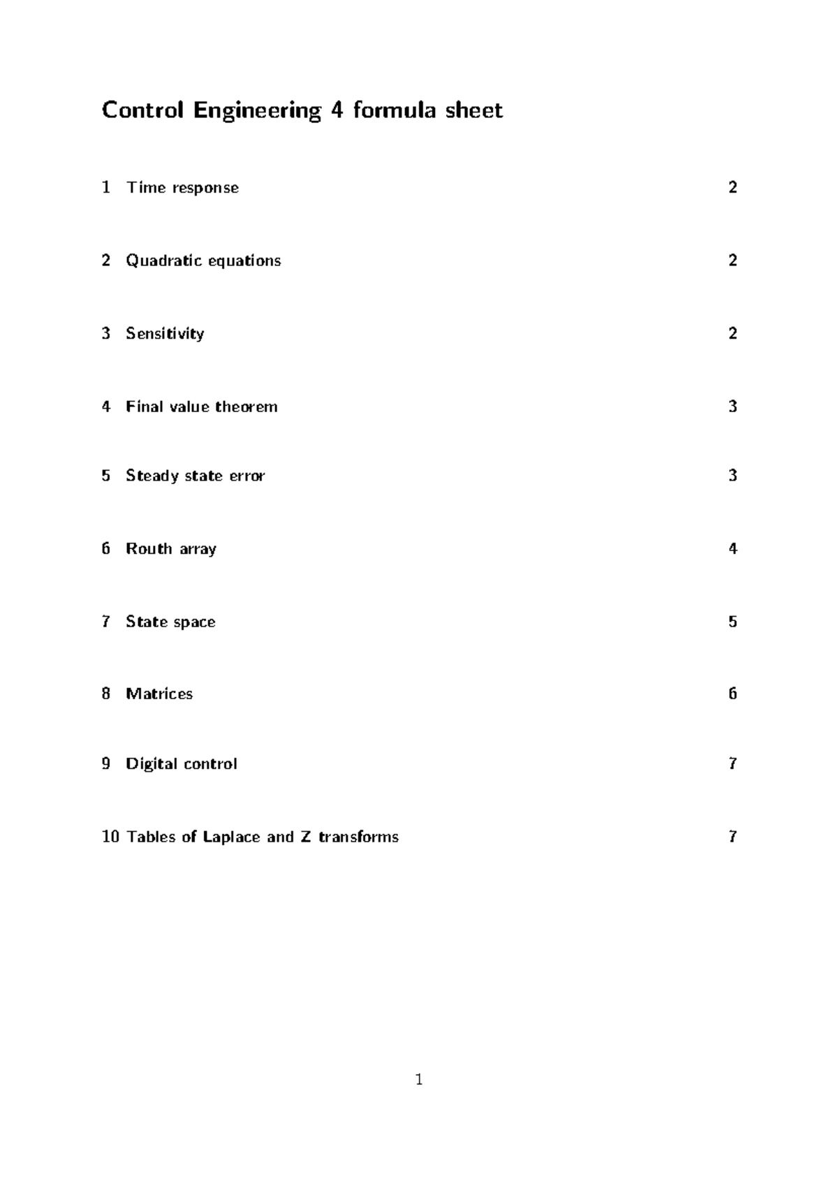 formulae-sheet-2-control-engineering-4-formula-sheet-1-time-response