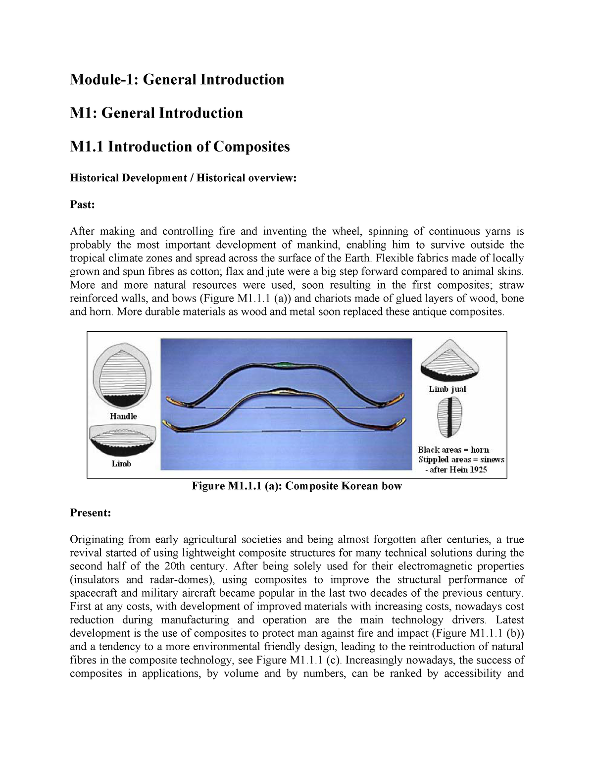 Composites - Module-1: General Introduction M1: General Introduction M1 ...