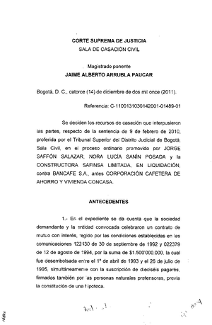 SL2808-2018 - Resumen sentencia para reforzar conocimiento - CLARA ...