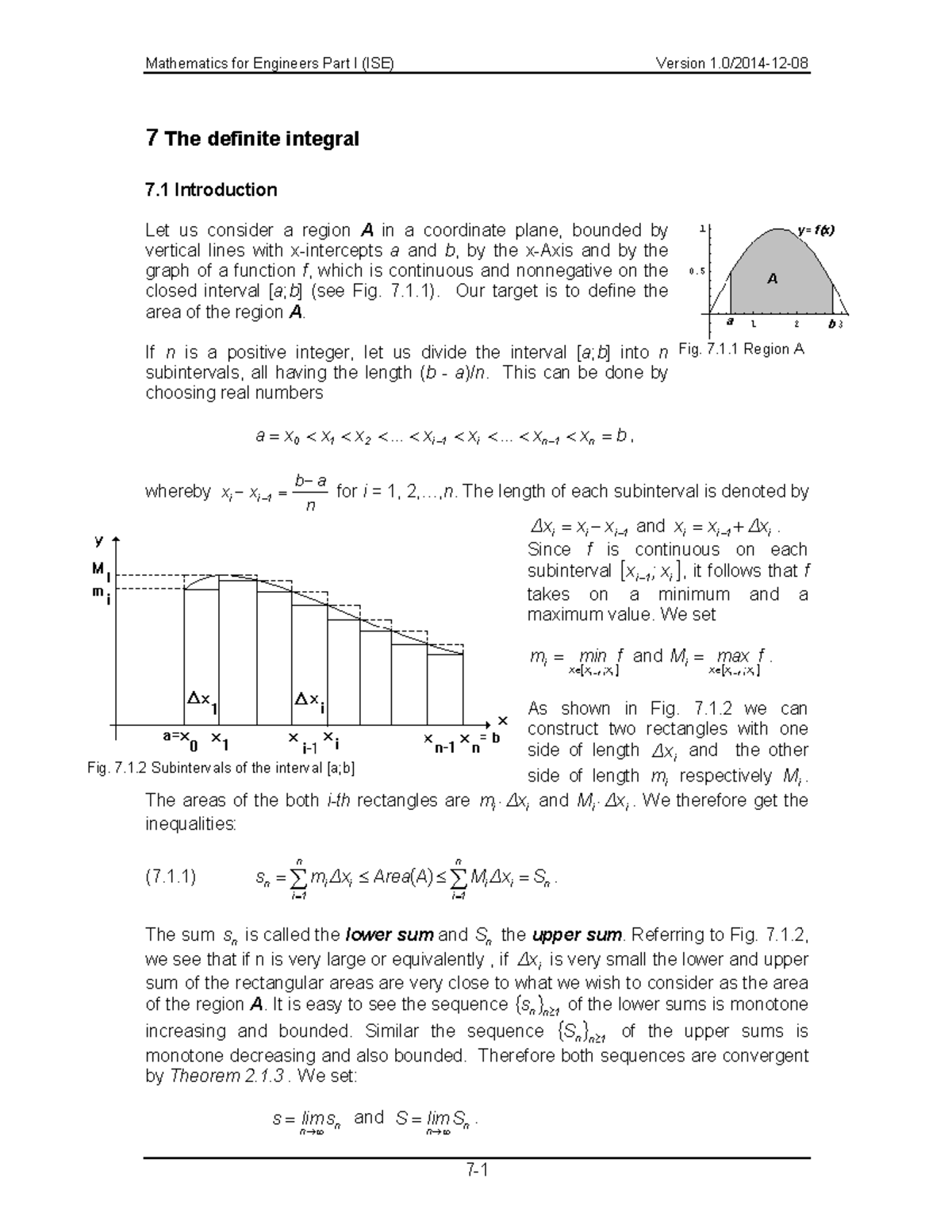 Mathematics For Engineers Part I Chapter 7 Studocu