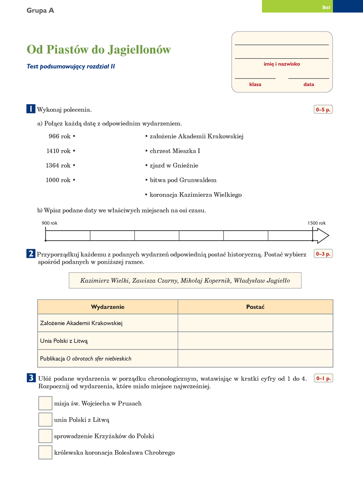 539338064 Test Podsumowujacy Rozdzial 2 Gr A I B - Grupa A 0–5 P. 0–1 P ...