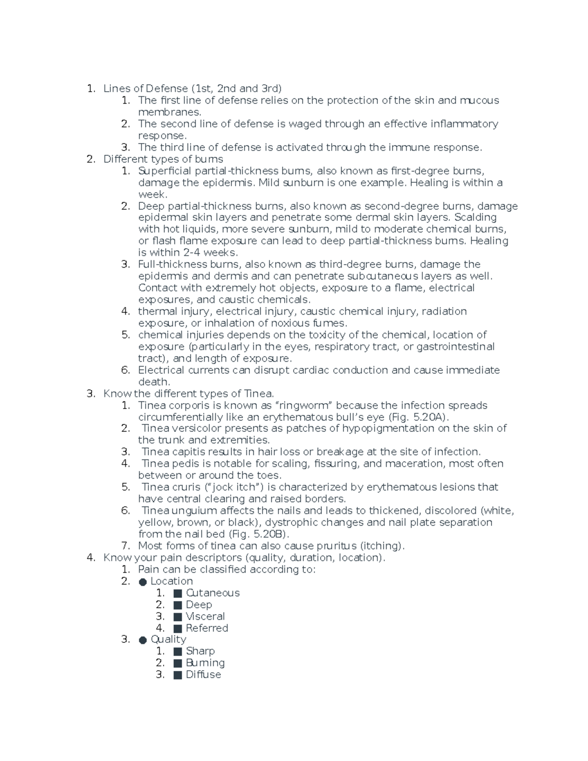 Nur221 exam 1 review - Accurate - Lines of Defense (1st, 2nd and 3rd ...