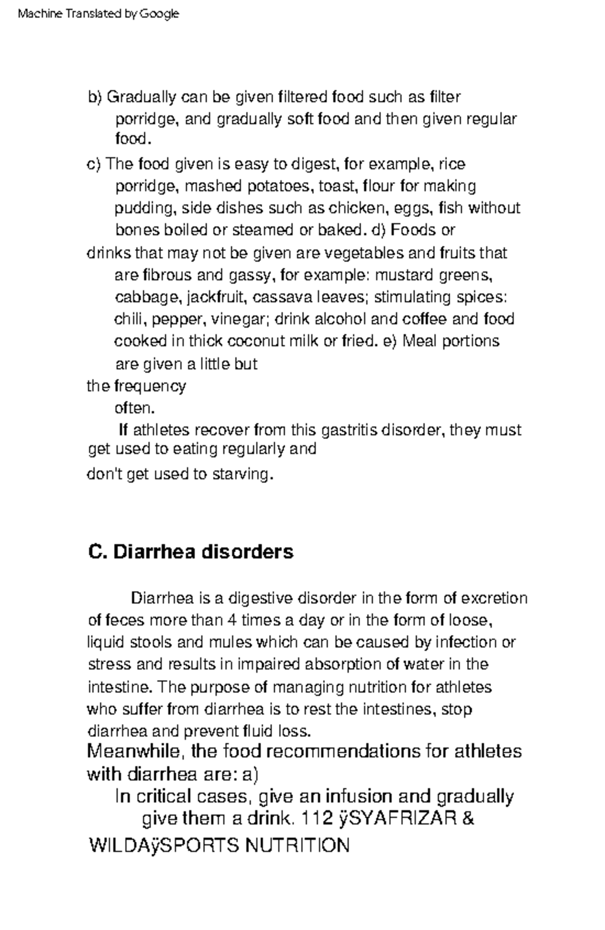 Sports nutrition61 Meanwhile, the food for athletes