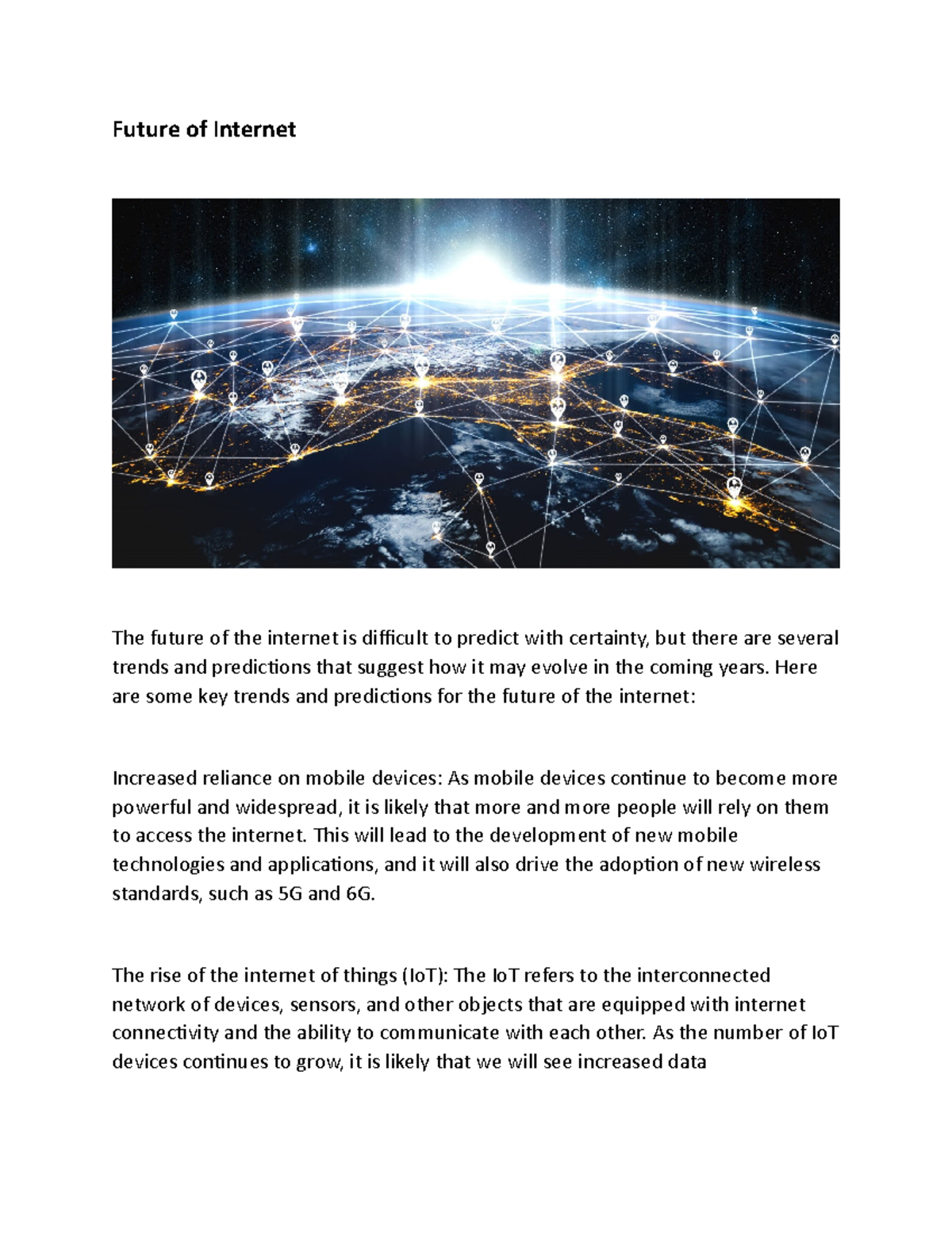 Future of Future of The future of the is