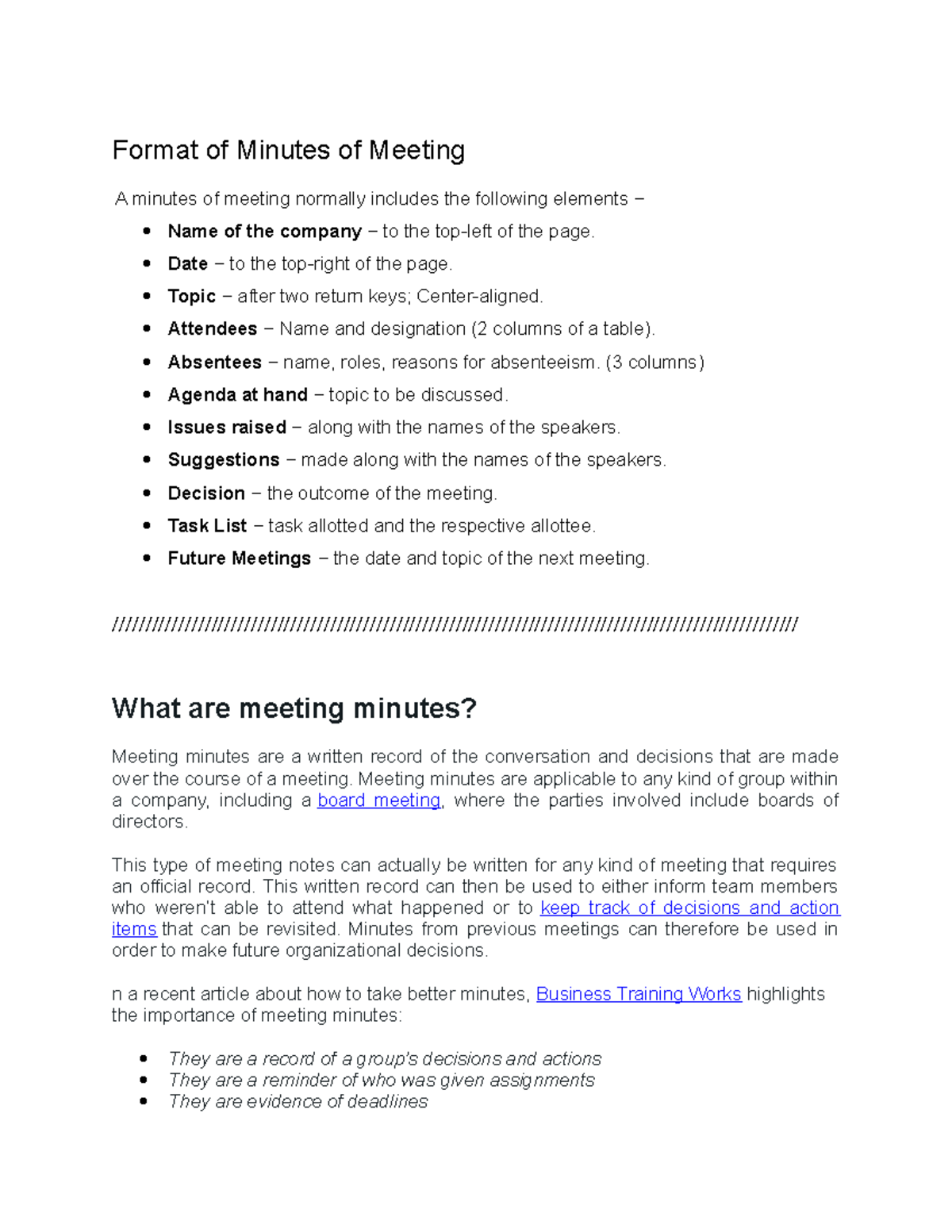 format-of-minutes-of-meeting-date-to-the-top-right-of-the-page