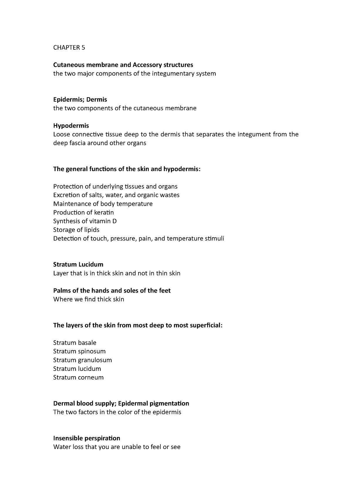 Chapter 5 Anatomy AND Physiology - CHAPTER 5 Cutaneous Membrane And ...