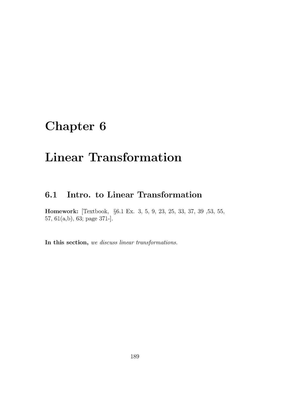 M290Notes Ch SIX - Vachu=ier - Chapter 6 Linear Transformation 6 Intro ...