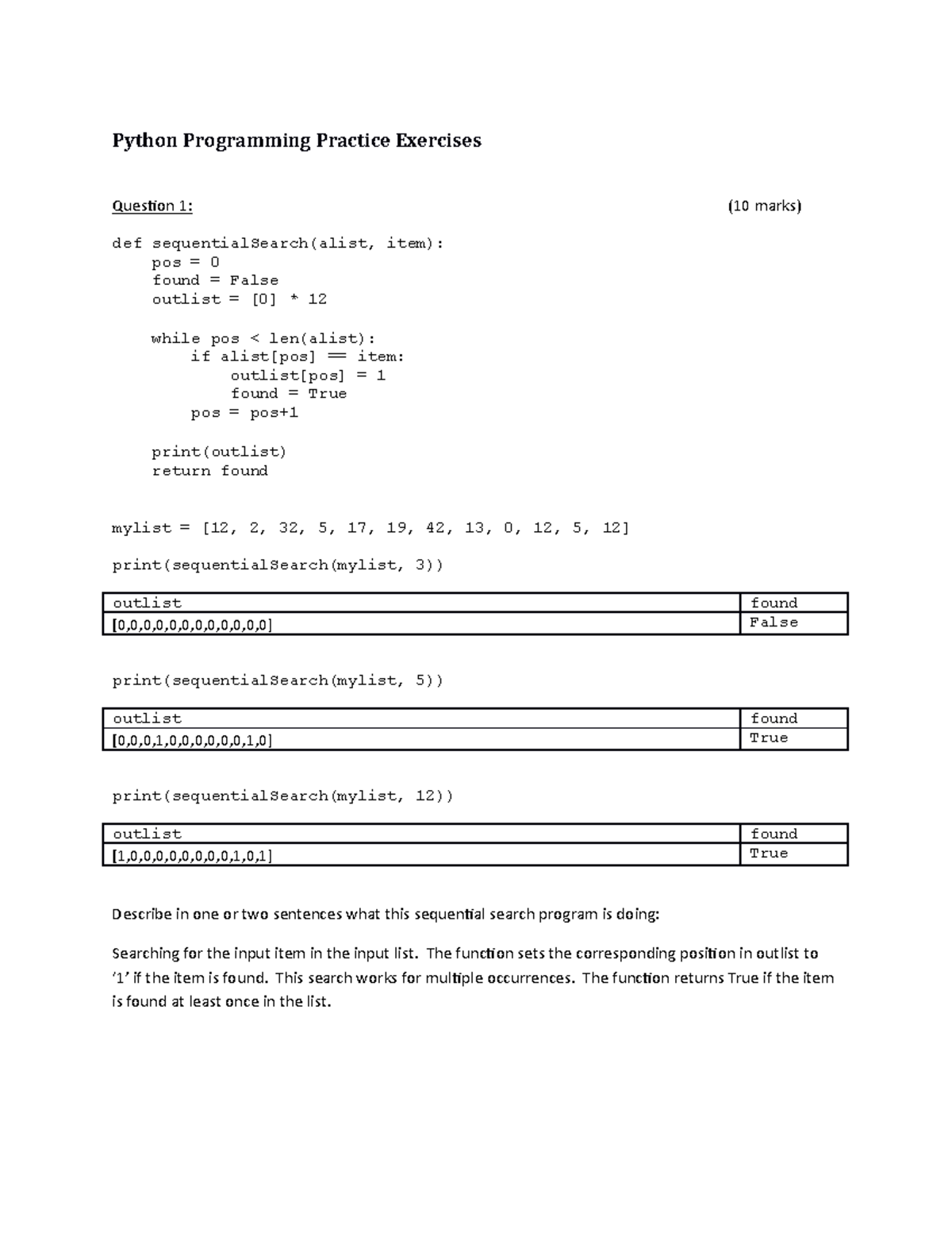 Python Programming Practice Exercises Solutions - Python Programming ...