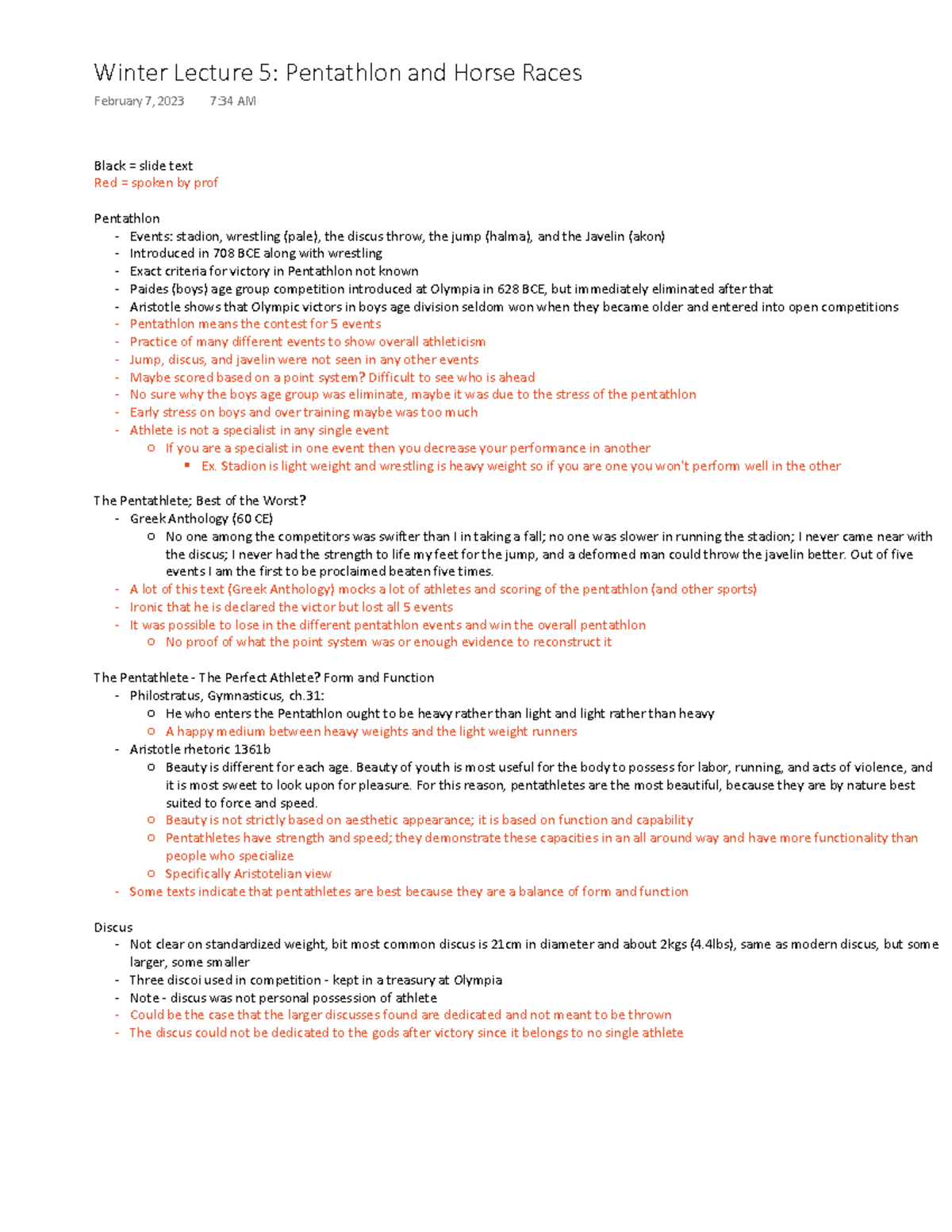 Winter+Lecture+5 - notes - Black = slide text Red = spoken by prof ...