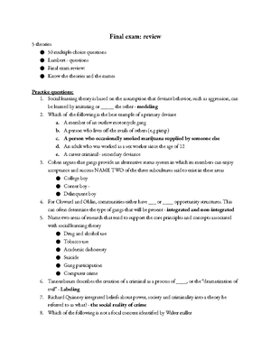 Labelling theory (theory of crime) - Labeling theory: Next week is ...