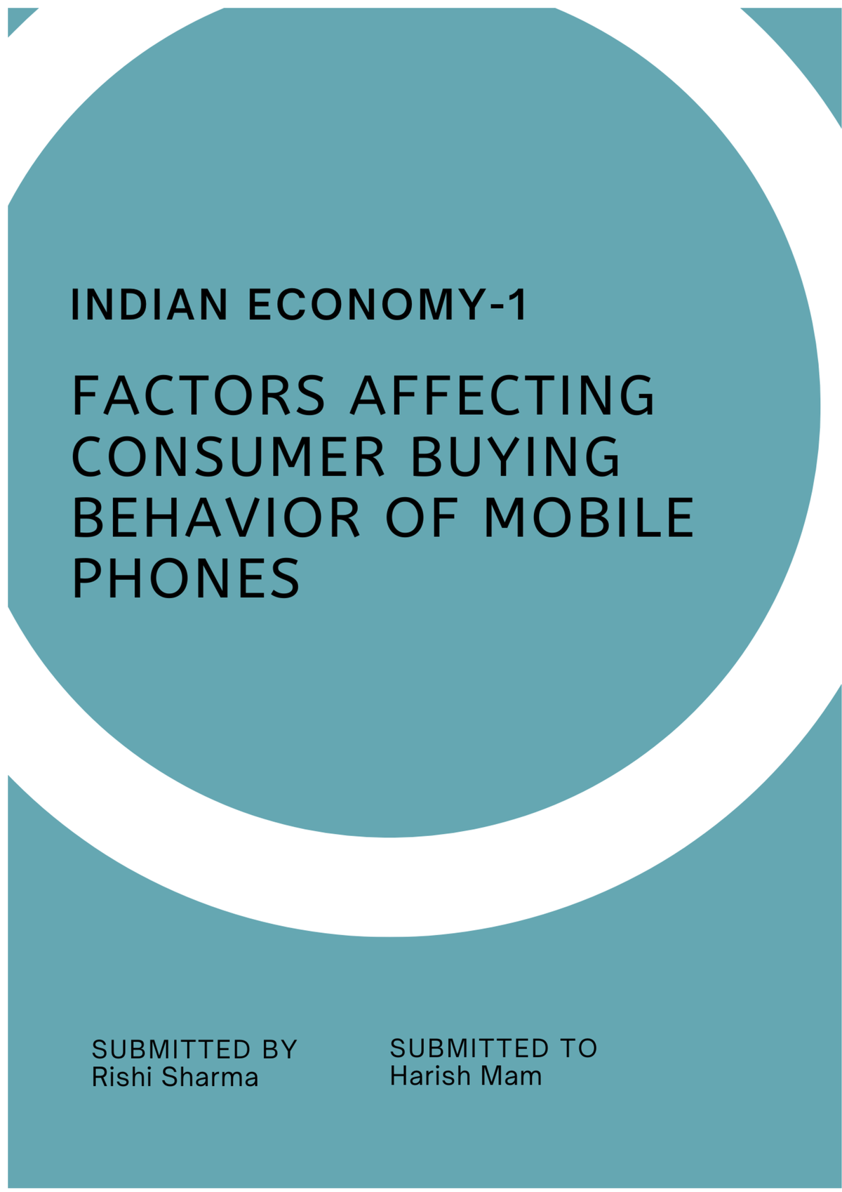 indian economy assignment topics