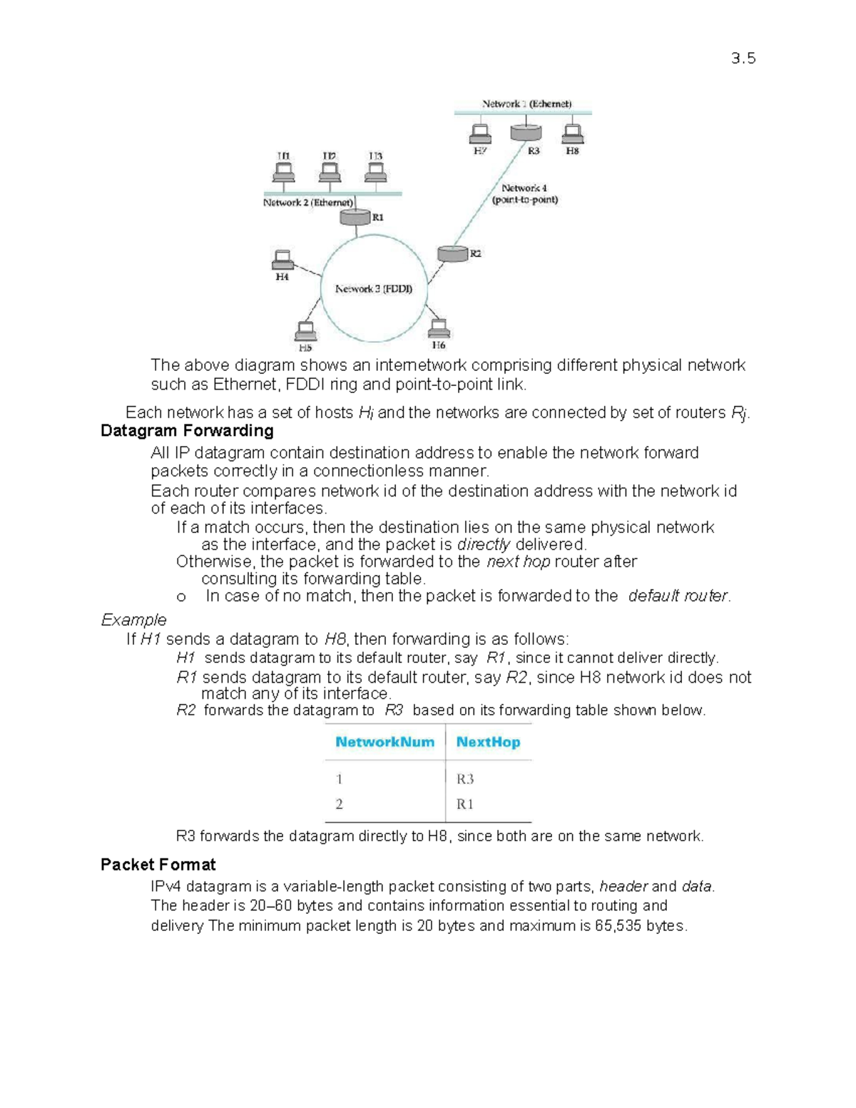 Computer Networks (41) - The above diagram shows an internetwork ...