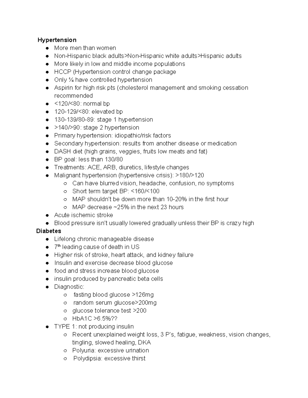 Untitled document Hypertension, Diabetes, Preoperative