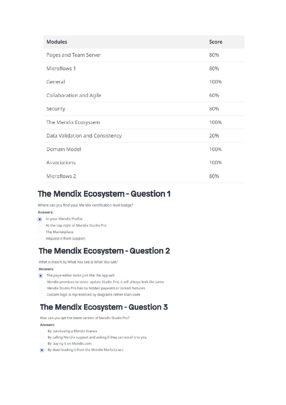 Mendix Exam - There is a living God - Modules Score Pages and Team ...