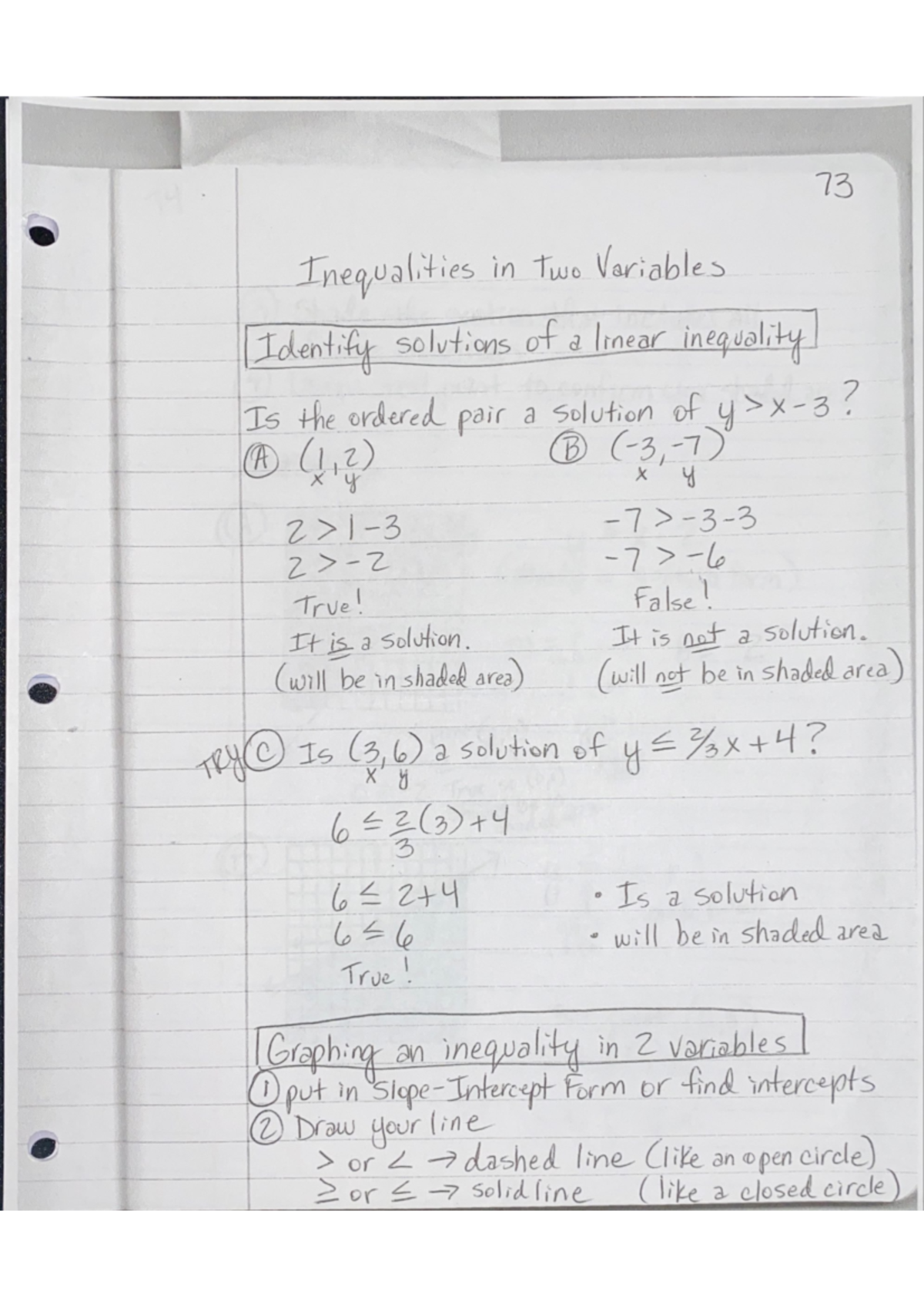 Algebra 1 Inequalitiy Notes 12-10-20 - Studocu