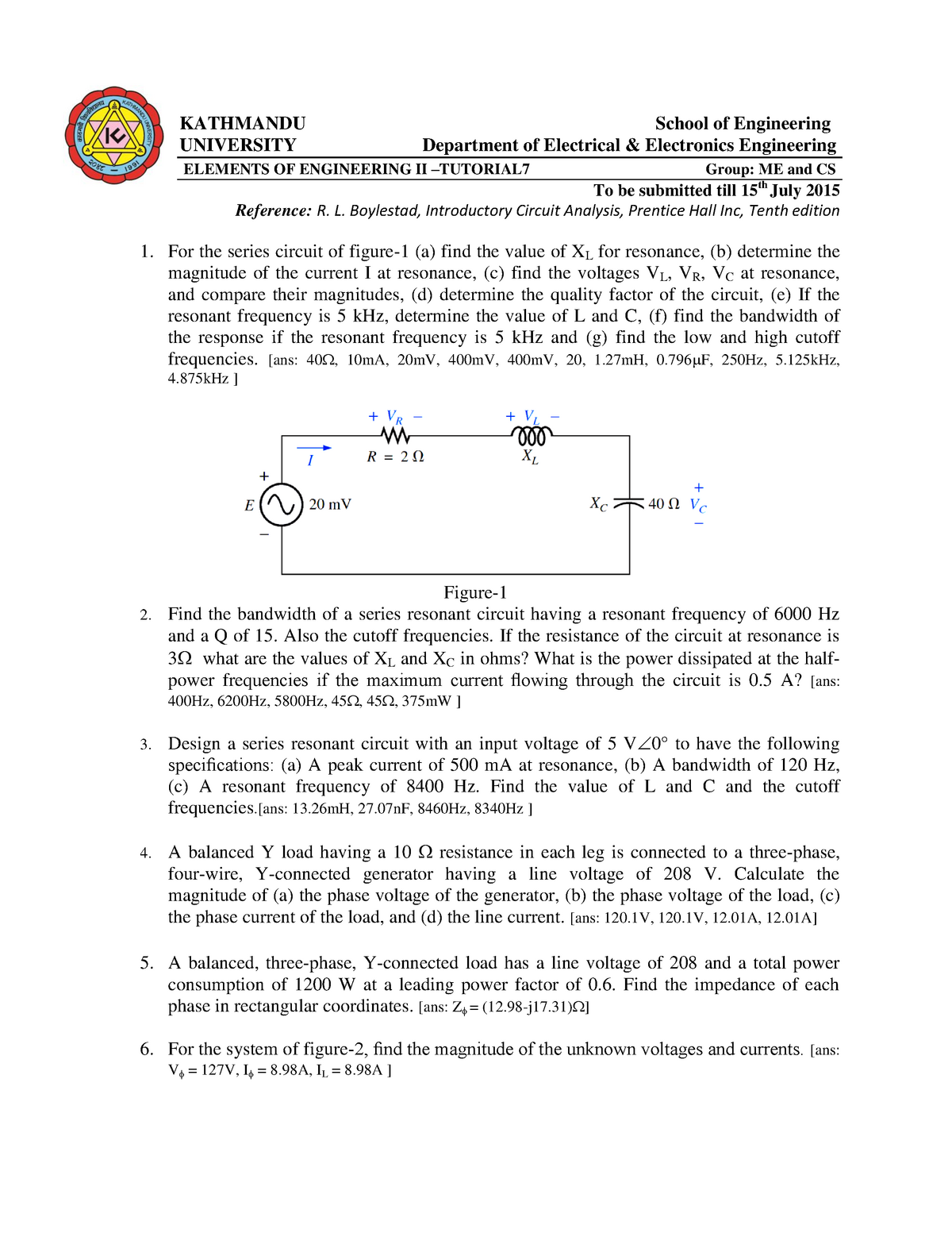 Engg112 Tutorial 7 Engg 211 Assignment Studocu