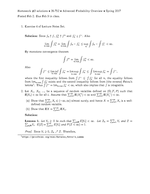 Lec notes 6 - Almost Sure Convergence and Strong Law of Large Numbers ...