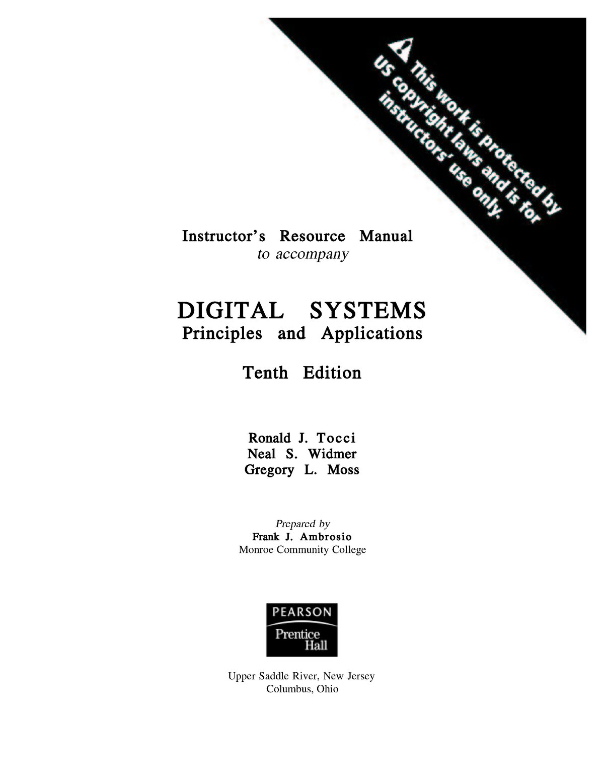 experiments in digital fundamentals 10th edition solutions