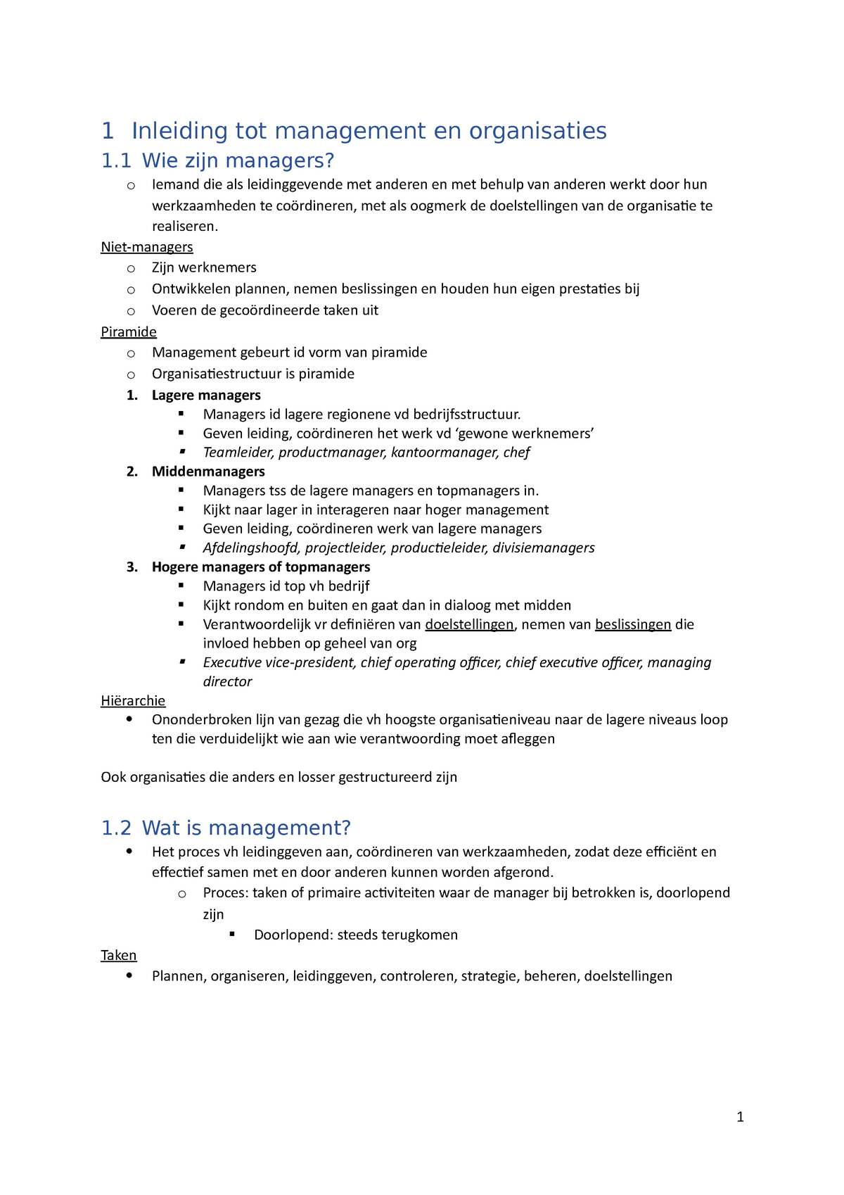 Samenvatting-TMD - Samenvatting Talent & Management Development - 1 ...