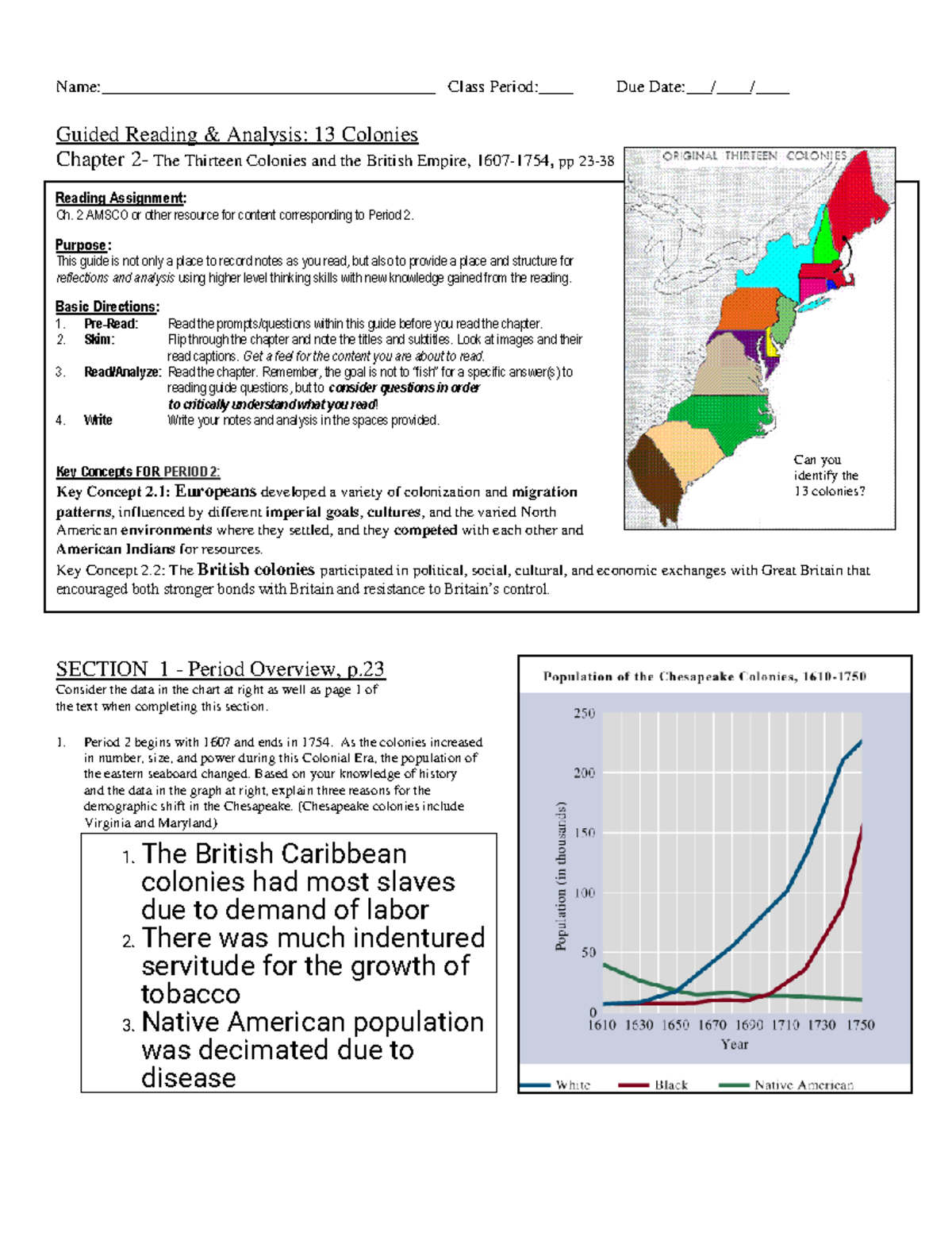 Chapter 2 Guided Reading Name