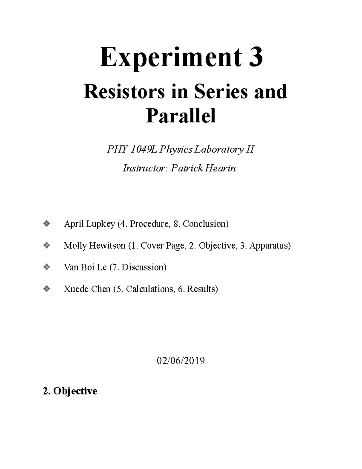 lab report physics matriculation semester 2 experiment 3