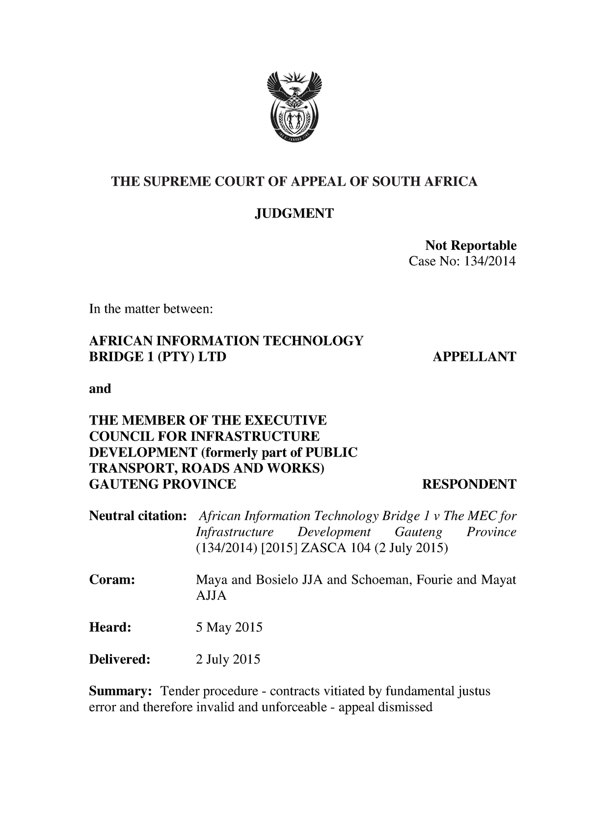 104 - Very informative - THE SUPREME COURT OF APPEAL OF SOUTH AFRICA ...