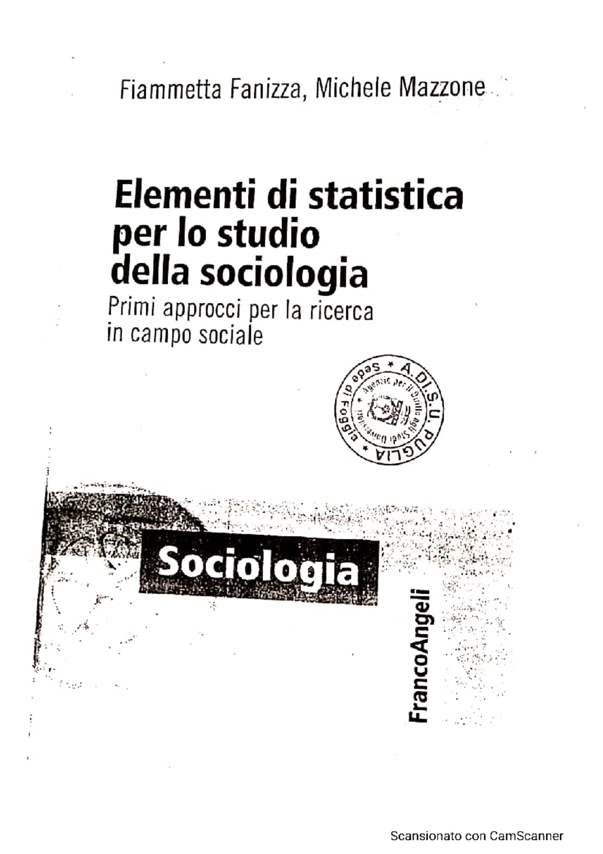 Elementi DI Statistica, Libro Di Statistica - Sociologia Generale ...