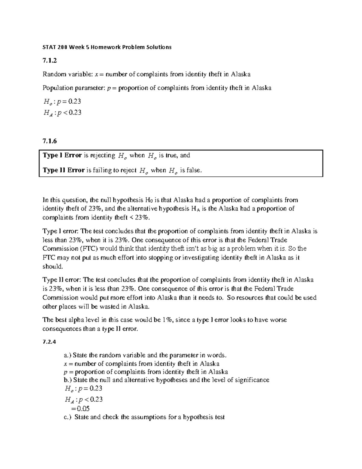 stat 200 homework 7