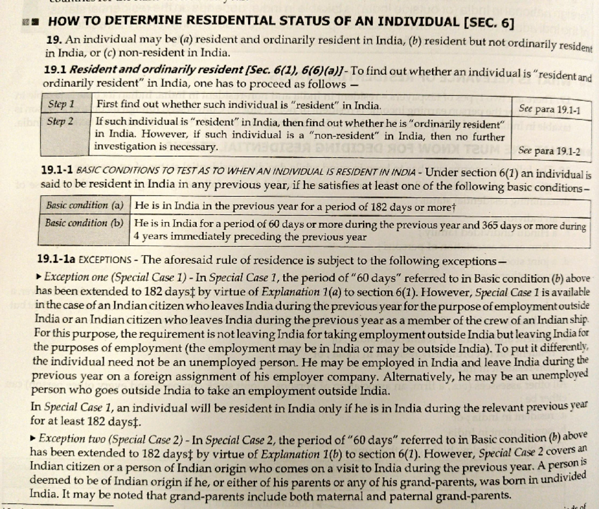 Residential status - HOW TO DETERMINE RESIDENTIAL STATUS OF AN ...