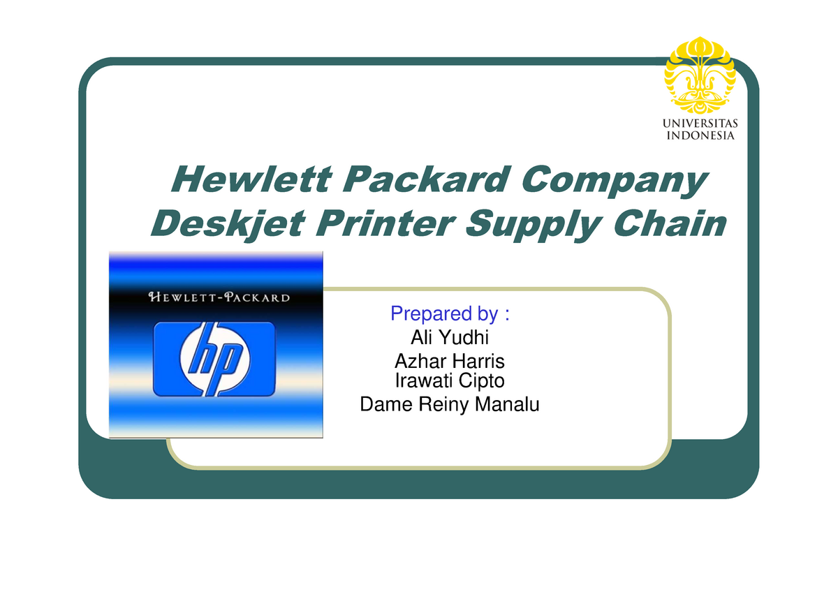 hp deskjet case study solution