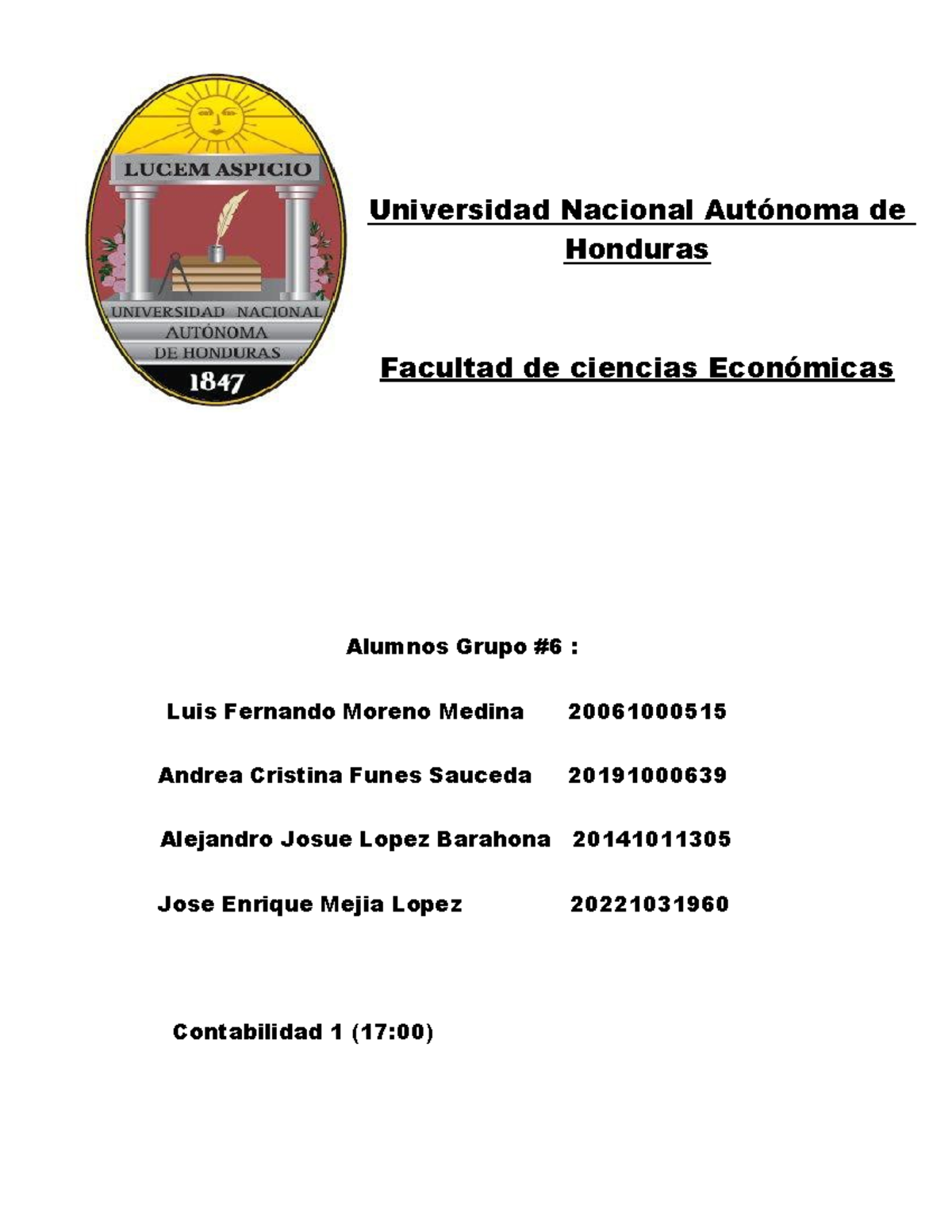 Tarea Primer Parcial Guia 1 2024 02 6 Universidad Nacional Autónoma De Honduras Facultad De 5143