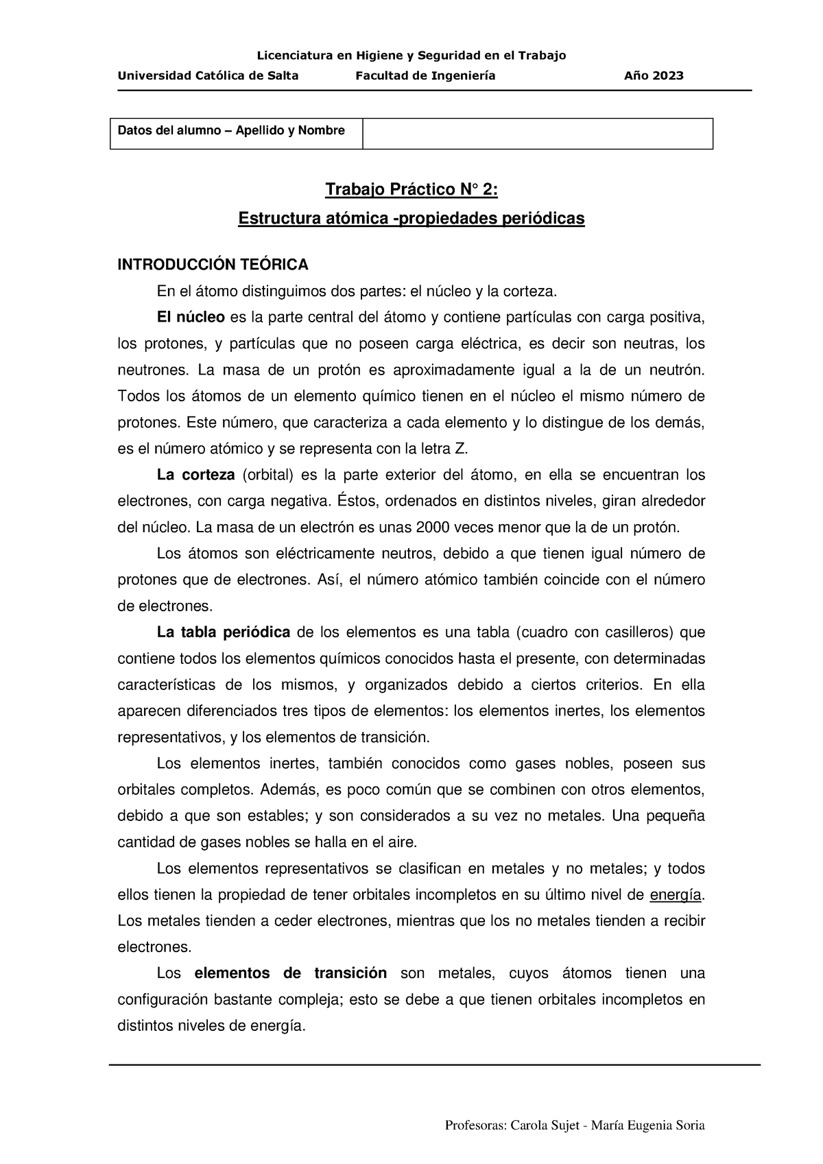 Trabajo Práctico N° 2 - CUESTIONARIO - Universidad CatÛlica De Salta ...