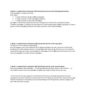 Main idea and topic sentence picture