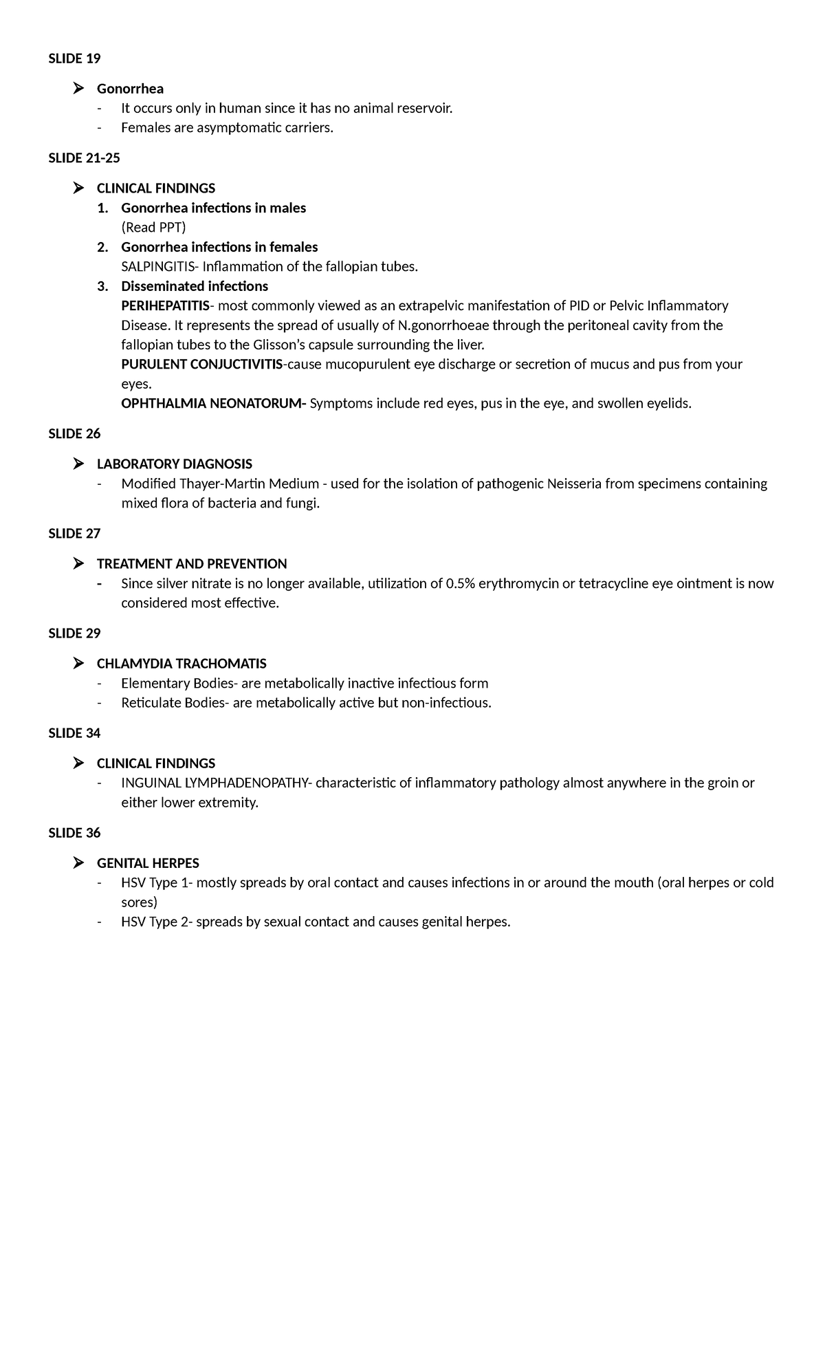 Micropara Reporting Script - Slide 19 Gonorrhea - It Occurs Only In 