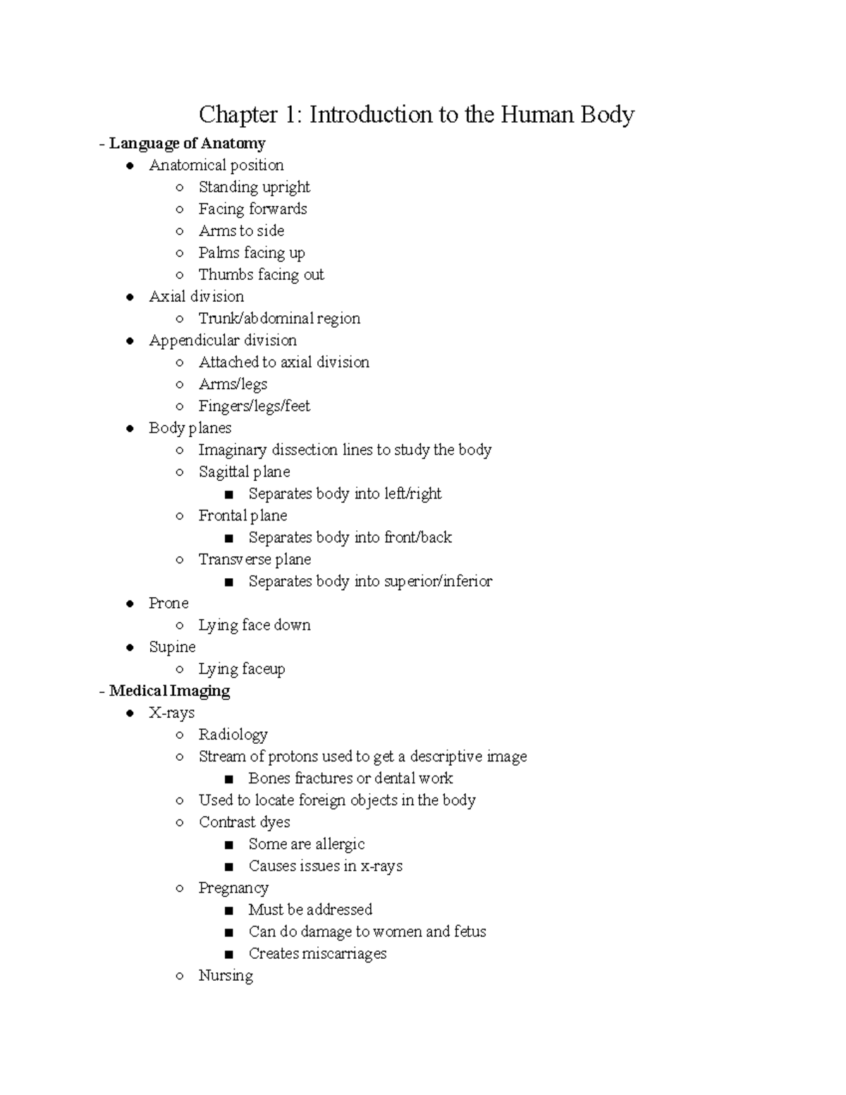 Introduction to the Human Body - Anatomy and Physiology I - Chapter 1 ...