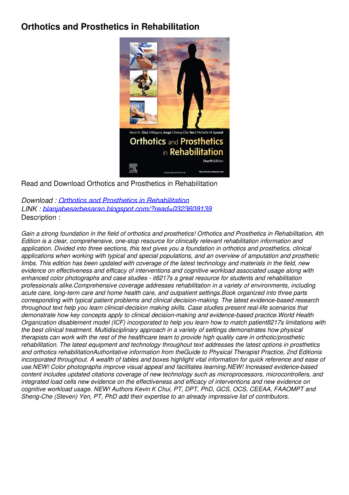 PDF KINDLE DOWNLOAD Orthotics And Prosthetics In Rehabilitation Android ...