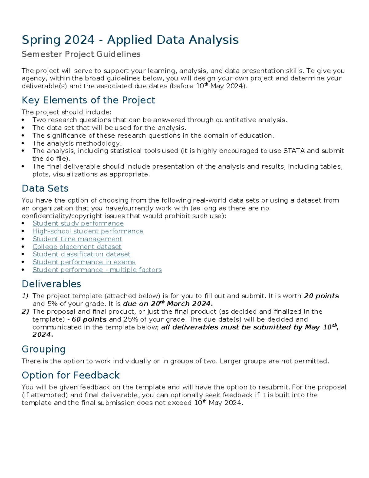 Project Template - Short description - Spring 2024 - Applied Data ...